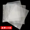 Bolsillo para Archivador de 11 Agujeros Engrosado A4 Película Protectora Transparente Materiales de Oficina y Estudio Funda para Guardar Exámenes Funda para Archivo de 11 Agujeros
