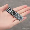 Placa de Matrícula para Teléfono Móvil de Motocicleta Placa Temporal de Estacionamiento para Vehículo Eléctrico de Motocicleta Parche Metálico de Número de Teléfono Móvil