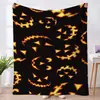 Amazon Home Manta de Calabaza Murciélago para Halloween Manta para Sofá de Oficina Cubierta de Aire Acondicionado Manta de Franela para Otoño e Invierno