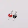 Colgante de Aleación de Corazón Cruzado Espina Rosa Retro Europeo y Americano Transfronterizo Accesorios para Colgante de Collar Hecho a Mano DIY