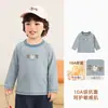 Kaka Panda Camiseta Básica de Manga Longa Infantil para Meninos Roupas de Inverno para Crianças Camisetas de Manga Longa de Outono e Inverno para Meninas Tops de Inverno para Bebê Tendência