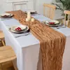 Camino de mesa de seda de Bali, estilo vintage de lujo ligero y de alta gama, mantel trenzado, decoraciones para bodas y fiestas, fabricante de caminos de mesa largos