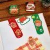 Marcapáginas Magnético Navideño Lindo Papá Noel Soporte de Página para Leer Papelería de Estudio Regalo Regalo de Navidad para Estudiante