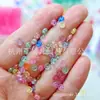 Botones Mini Transparentes de 4 mm con Dos Agujeros para Muñecas BJD, Botones Hechos a Mano para Manualidades DIY, Accesorios para Ropa de Muñecas, Mini Botones de Moda