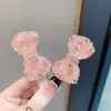 Pinza para el Cabello de Lazo Completa de Pedrería Brillante Clip Coreano de Lujo Ligero Nuevo Estilo Clip para Flequillo Pinza de Pato de Gama Alta de Verano Pinza Lateral para Mujer