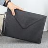 Bolso de mano informal de gran capacidad, tipo sobre, tipo sobre, para papel A4, para hombre, moderno, grande, estilo horizontal.