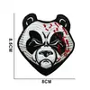Parche de Tela Bordado Tigre de la Selva Transfronterizo Bestia Jaguar Panda Insignia de Velcro Accesorios Parche Personalizado para Mochila
