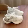 Zapatillas Chunky para Mujer, Nuevo Modelo 2026, Malla Transpirable Blancas para Primavera y Otoño, Ligeras Versátiles Deportivas que Aumentan la Altura
