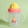 Taza de Agua para Niños, Taza de Plástico con Popote de Gran Capacidad, Taza Portátil para Beber Agua de Bebé, Anti-Caídas y a Prueba de Fugas, Taza de Agua de Verano al por Mayor