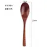 Cuchara de Madera Cuchara de Madera Maciza Cuchara Japonesa para Miel Cuchara Pequeña de Madera para el Hogar Cuchara de Madera para Revolver Café Vajilla de Madera Venta al por Mayor