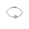 Pulseira Trevo de Quatro Folhas Super Brilhante Luxo Leve Nicho Exquisita Pulseira de Contas Pulseira de Cristal para Mulheres 2025 Novo Estilo Cordão de Mão Joias