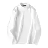 Camiseta interior para hombre de terciopelo alemán con cuello semi-alto, otoño e invierno, forro polar, engrosada, bordada, manga larga, top cálido con cuello