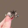 Nuevo Clip para Flequillo Pequeño con Pedrería Estilo Coreano Flor de Perla de Cristal Lazo Lateral Elegante Clip para el Cabello Accesorios para el Cabello Lote