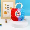 Bolso Bandolera Vanguardia para Hombro Niños Bandolera Bolso de Mano Perla Burbuja Bolso Bandolera de Silicona para Hombro Bolso Gelatina