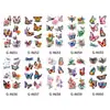 Adesivos de Tatuagem Borboleta Flor Libélula 3D Infantis Realistas Braço Infantil À Prova D'água Passeio de Verão Decoração Descartável Temporária