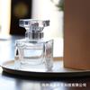 30ml / 50ml / 100ml frasco de perfume de vidro quadrado frasco de spray de imprensa frascos de cosméticos de marca grande