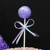 Toppers de Aniversário em Forma de Coração com Lantejoulas Decorações de Festa Cartões de Aniversário Decorações de Mesa de Sobremesa Bolas Coloridas em Forma de Coração Liquidação