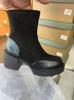 Botines de Tacón Alto de Cuero Suave, Botas Martin para Mujer, Tacón Grueso, Nuevas Botas de Algodón de Otoño e Invierno para Mujer 2025, Botas Ajustadas de Moda