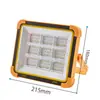 Iluminación Solar Portátil para Exteriores Transfronteriza Estilo Camping Puesto de Venta Carga Multifunción USB Reflector de Emergencia Luz Fuerte
