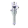 Máquina de limpieza de alta presión tubería de agua de alta presión dos tubos médicos de conexión rápida 6-15 metros adecuados para AQT/UA/EA y otras pistolas de agua