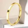 Anillo de acero inoxidable transfronterizo para mujer, simple, versátil, no se decolora, ultradelgado, anillo liso de 18k, anillo de acero de titanio, joyería, pulsera