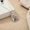 Knn-46 Colar de Panda Fofo Desenho Animado Joias Transfronteiriças Pingente Original de Diamante Coração Corrente de Suéter de Alta Qualidade