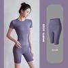 Ju Yi Tang Calças de Yoga Nuas Calças Femininas Pêssego Quadril Cintura Alta Levantamento de Quadril Calças de Fitness Esportivas Barriga Apertada Calças de Yoga Femininas
