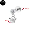 Aleación de titanio G23 corazón mariposa colgante circón uña de lóbulo uña de labio uña de cartílago de la oreja joyería F136 joyería para piercing en el cuerpo humano