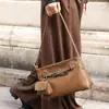 Bolso Bandolera de Hombro Estilo Dulce-Cool de Gama Alta, Bolso Cruzado Sencillo y de Moda para el Trabajo Diario, Bolso de Mano de Cuero Genuino con Diseño de Nicho