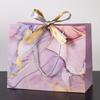 Sacola de presente leve e luxuosa para o Dia dos Namorados, bolsa de mármore, sacola de presente de mármore, loja de roupas, sacola de papel