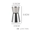 Suministros de Fábrica Taza Medidora de Doble Cabeza de Acero Inoxidable 304, Taza Medidora de Onzas para Cócteles con Escala, Taza Medidora, Coctelera, Taza Medidora