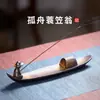 Queimador de Incenso Cerâmico Aromaterapia Lone Boat Coillator Mosteiro Weng Xizang Queimador de Incenso Cerâmico Estilo Chinês Queimador de Incenso para Dormir Queimador de Incenso em Fio de Aloés Sândalo