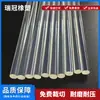 Tira guía de luz luminosa de TPU del fabricante, tira transparente redonda, collar para mascotas de alta conductividad lumínica, tubo guía de luz de PU, tira de luz decorativa