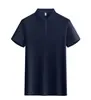 Camisas Polo de Algodão Puro, Roupas de Trabalho Personalizadas com Impressão de Logo, Camisas de Cultura Corporativa, Polos de Manga Curta com Gola para Workwear de Team Building para Homens
