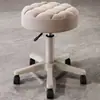Taburete Giratorio Especializado para Salones de Belleza, Silla de Trabajo de Altura Ajustable con Ruedas, Silla de Manicura, Silla de Barbería, Silla Redonda para Uso Doméstico, Taburete de Bar