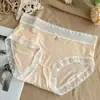 Bragas de Estilo Japonés Lindas de Macarrón de Cintura Media para Niñas, Mujeres con Lazo Cómodas Transpirables al por Mayor de Seda de Hielo