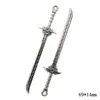 Accesorios retro de aleación DIY 20 espada de pistola larga espada serie de armas colgante colgante popular transfronterizo