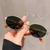 Gafas de Sol Estilo Retro Old Money para Mujer, Nuevas Gafas de Montura Ovalada de Moda con un Toque de Lujo, Gafas de Sol Polarizadas con Protección UV para Hombre