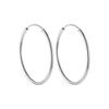 Brincos de Pino de Prata Esterlina S925 Tubo Oco Circular Brincos Simples de Alto Padrão Nicho Versátil Brincos Femininos Unhas de Cartilagem