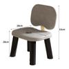 Banqueta Pequena Doméstica Cadeira com Encosto de Madeira Maciça Banqueta para Sofá de Sala de Estar Banqueta Pequena Simples Cadeira para Trocar Sapatos na Sala de Estar Banqueta Baixa com Assento Acolchoado