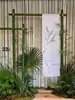 Estrutura de bambu acolhedora estrutura de bambu decoração de casamento haste de bambu estrutura quadrada de bambu banquete de aniversário cerimônia de maioridade tubo de bambu verde fresco