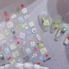 Marco de Fotos Pintura de Flores Pegatinas para Uñas Estampado en Relieve 5D Impresión Creativa Pegatinas DIY para Uñas Accesorios Modelo Sl