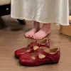 Primer Encuentro Temporada Zapatos de Salón Cuadrados de Tacón Bajo para Mujer 2026 Nuevo Estilo Plateado con Velcro Combinando Falda Zapatos Casuales Zapatos de Verano