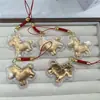 Llavero de Caballo de Oro Puro 999, Colgante Llavero de Riqueza Instantánea, Amuleto para Bolso que Atrae la Fortuna y Mejora la Suerte, Colgante para Coche
