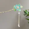 Horquilla de flor de melocotón estilo antiguo, horquilla de alta gama estilo chino nuevo, horquilla para Hanfu cheongsam, accesorio diario para peinar el cabello