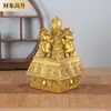 Atacado do Fabricante Elefante da Sorte de Latão Prosperidade Cobre Quatro Elefantes Geração de Riqueza Elefante de Cobre Torre da Fortuna Pequena Auspiciosa