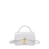 Nova Bolsa Lisa Versátil Estilo Ins Bolsa Quadrada Pequena Retro Chic Bolsa Transversal Casual Elegante Personalidade para o Trabalho
