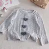 Camiseta Nueva de Otoño 2026 para Niñas con Estampado de Corazones, Top Coreano de Manga Larga con Lunares para Bebé Niña, Camiseta Básica de Primavera y Otoño para Niños