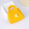 Llavero de Juguete de Patito Amarillo Lindo de Dibujos Animados Transfronterizo Colgante Creativo de Macarrón Billetera Bolso Portátil