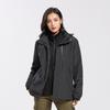 Ropa Outdoor Rush para Mujeres y Hombres Pareja Engrosada Esquí Montañismo Talla Grande Chaqueta Cuatro en Uno a Prueba de Frío con Capucha Desmontable para Hombres